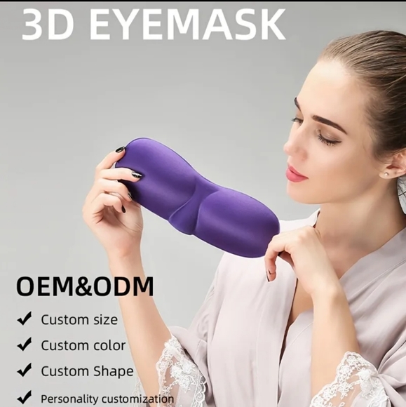 3D Eye Mask-Grey - Picture 2 of 5
